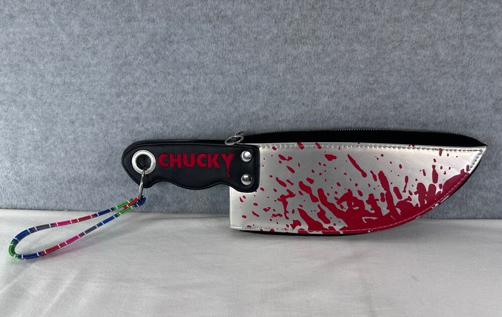 Chucky Knife Purse Wristlet Cosplay Child's Play Halloween Zip Up 16" Horror